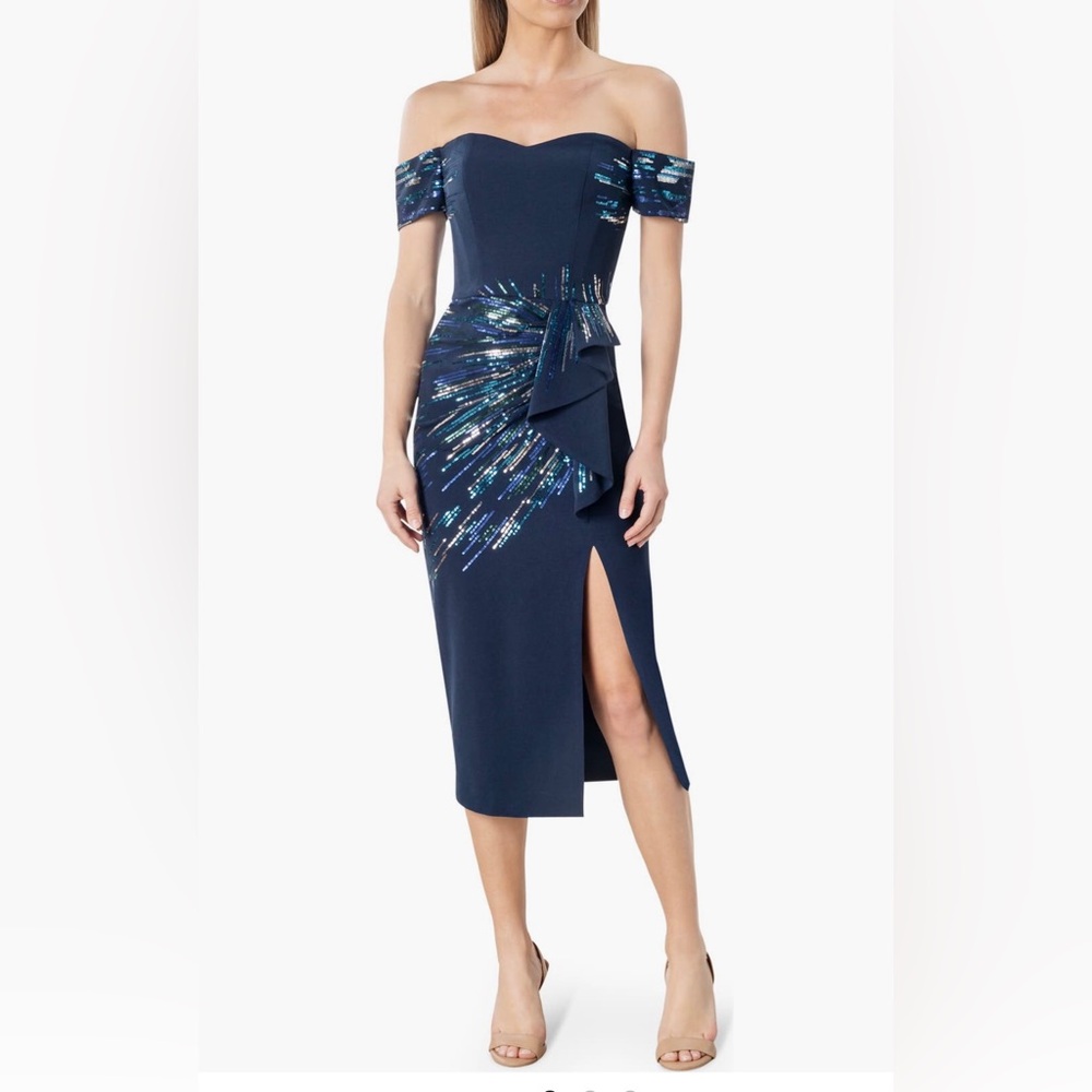Dress THE Population Sequined Cocktail Dress. NWOT. Size Small